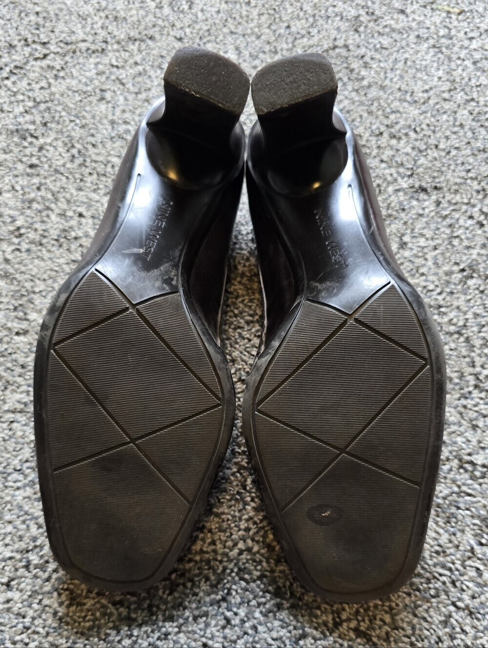 VTG Nine West Oksana Brown Leather Kiltie Brogue Pumps Heeled Loafers Size 8.5 - Picture 2 of 10